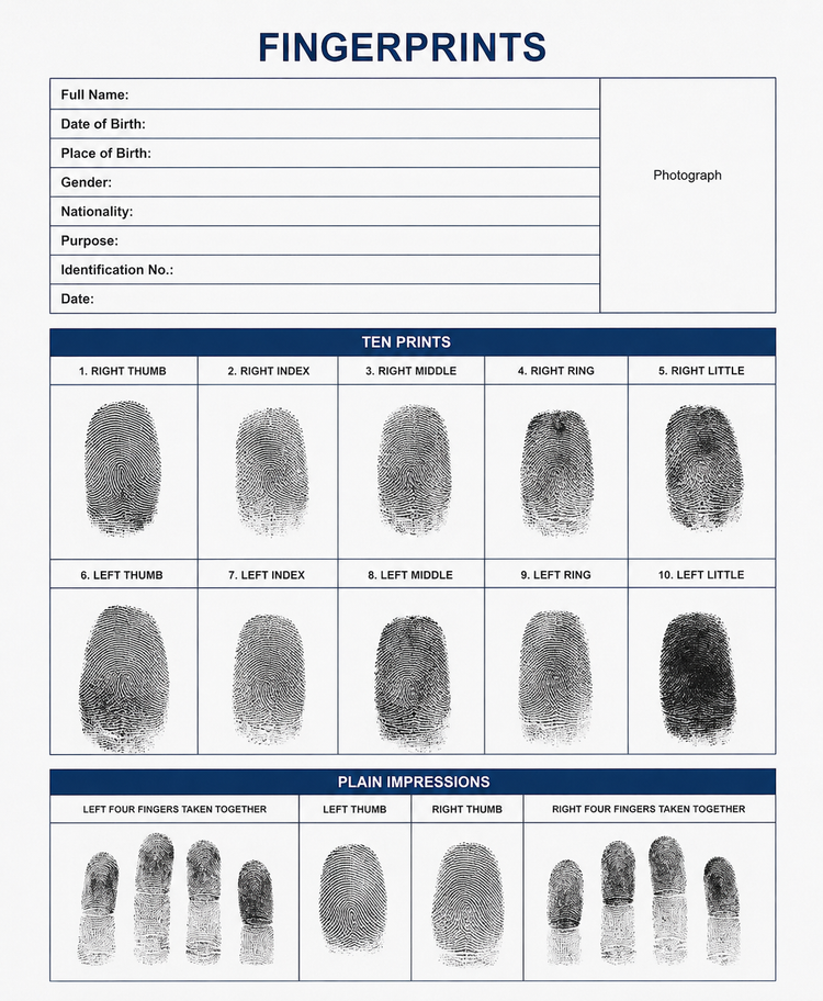 Fingerprints document apostille: when and why a Foreign Authority requests one