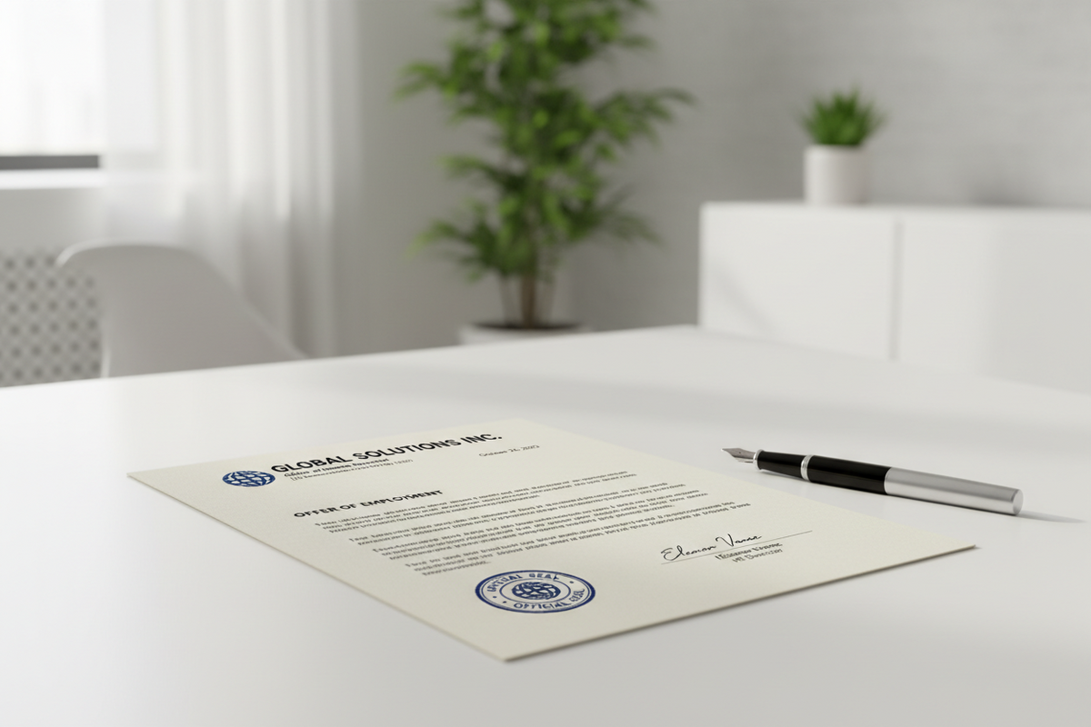 Employer letter apostille: how to legalise employment contracts, offer letters and references