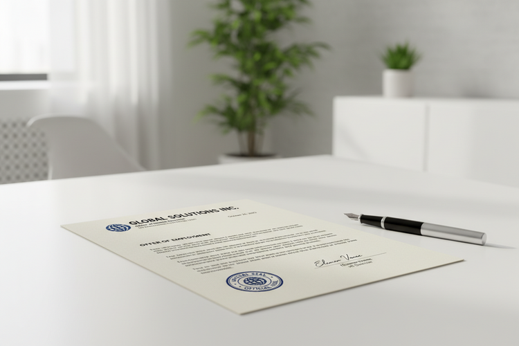Employer letter apostille: how to legalise employment contracts, offer letters and references