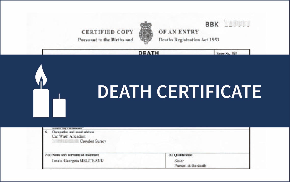 Legalise a UK Death Certificate | Apostille UK