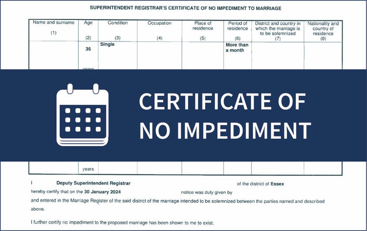 Apostille for Certificate of No Impediment | UK Legalisation