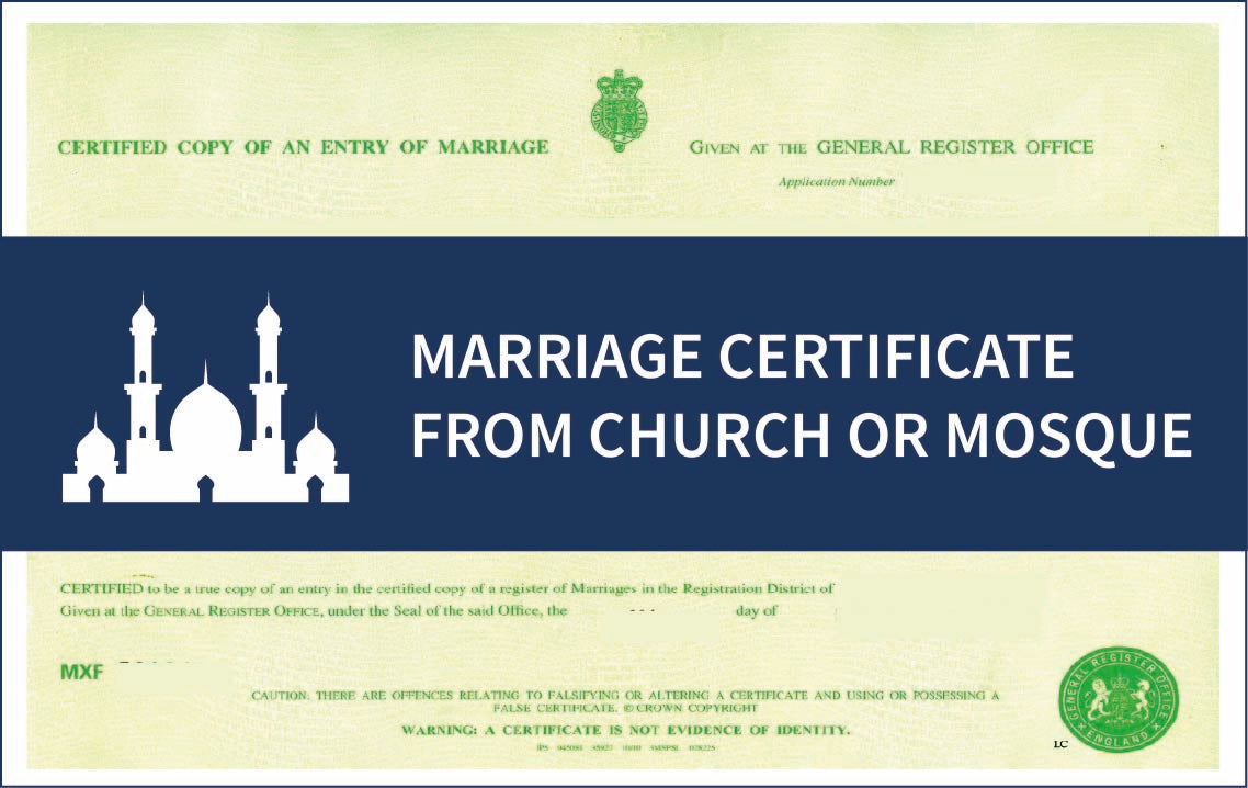 Legalise Marriage Certificate from Church or Mosque | Apostille UK