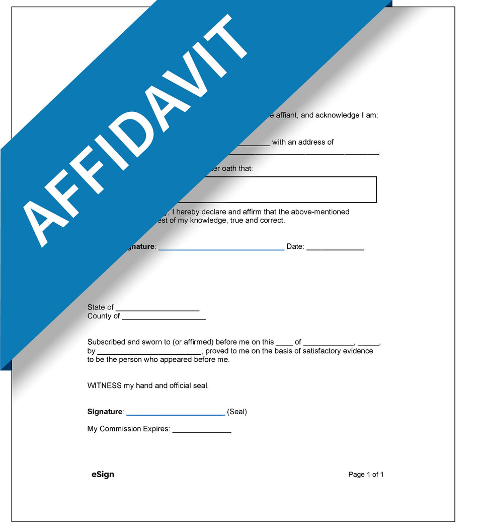 Affidavit – Express Apostille Service