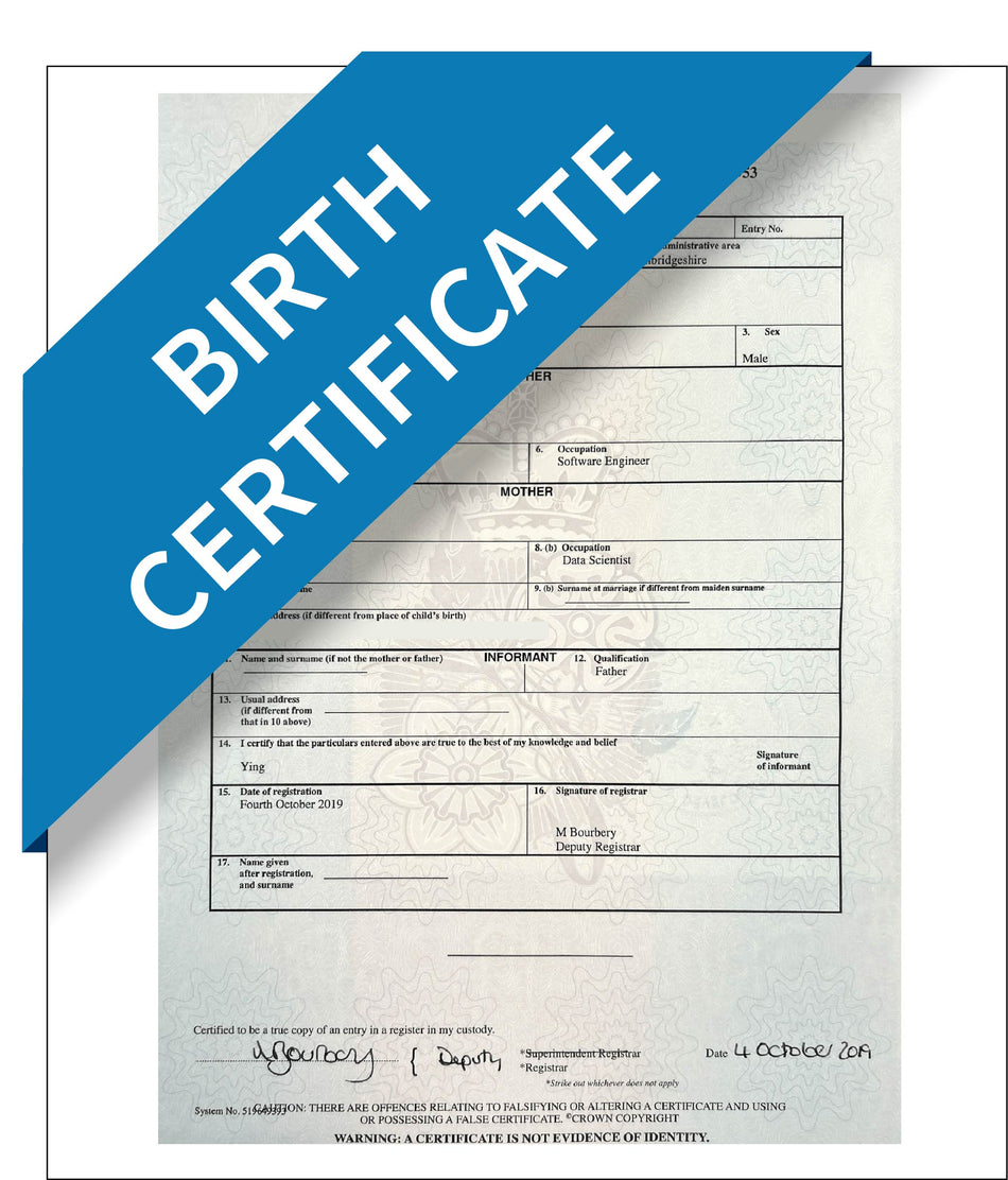 Birth Certificate – Express Apostille Service