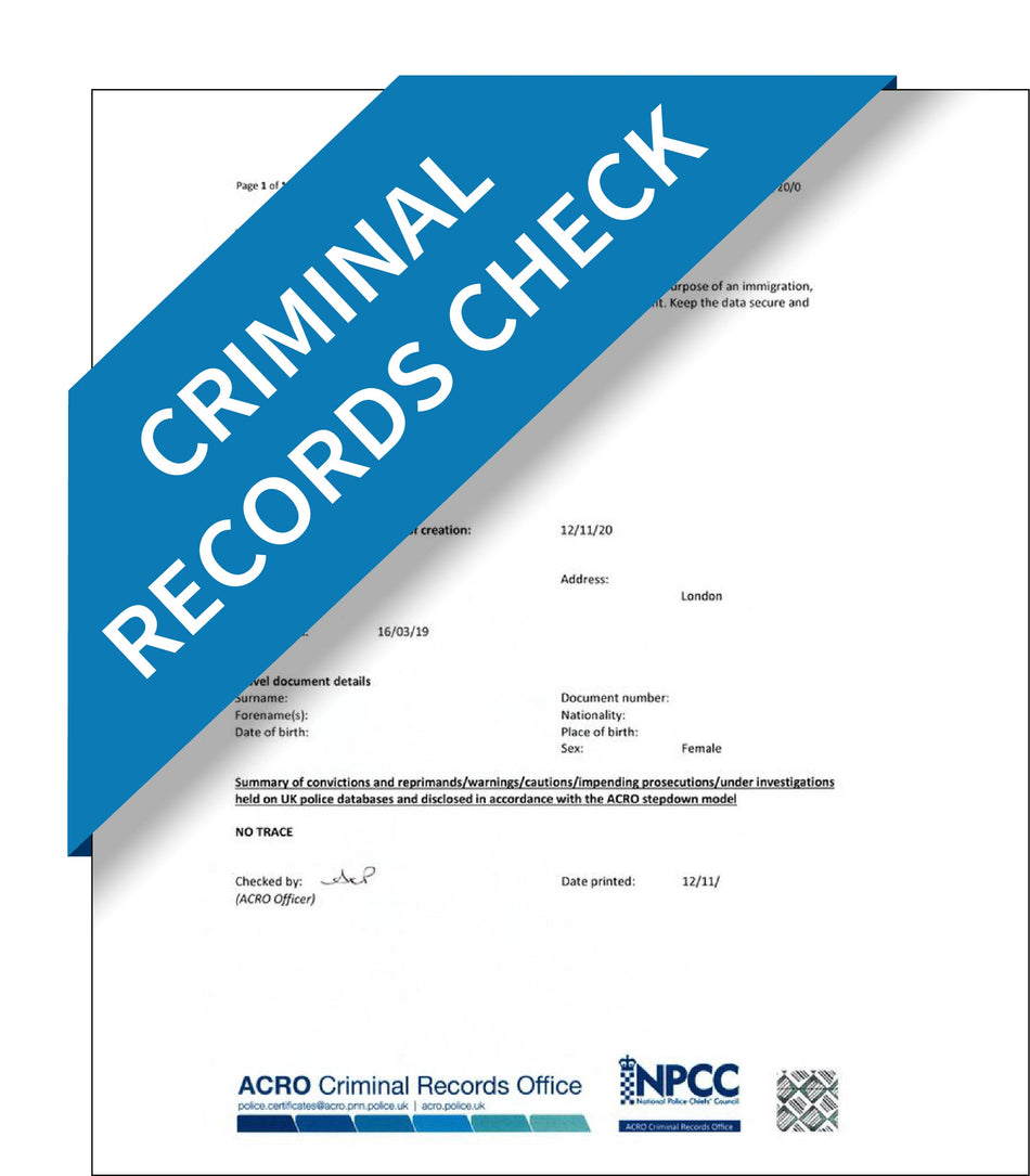 Criminal Records Check – Express Apostille Service
