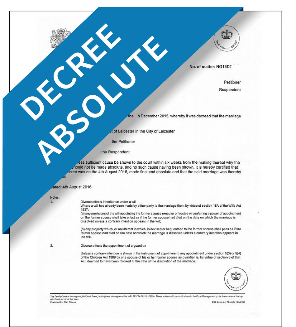 Decree Absolute – Express Apostille Service