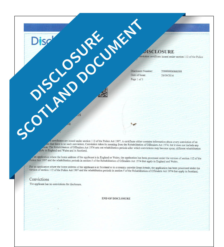 Disclosure Scotland Document – Express Apostille Service