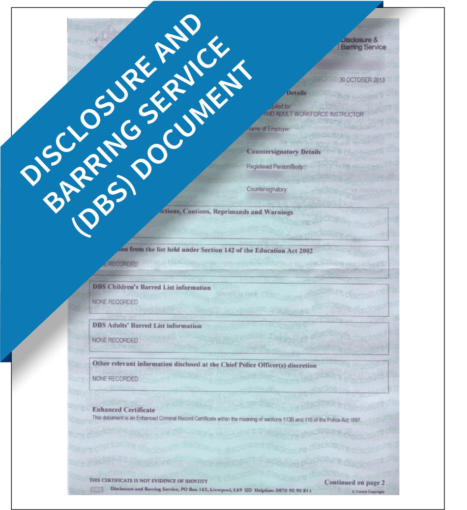 Disclosure and Barring Service (DBS) Document – Express Apostille Service