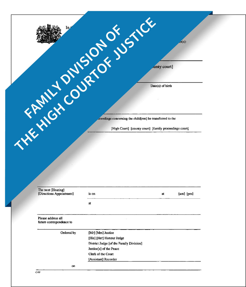 Family Division of the High Court of Justice Document  – Express Apostille Service