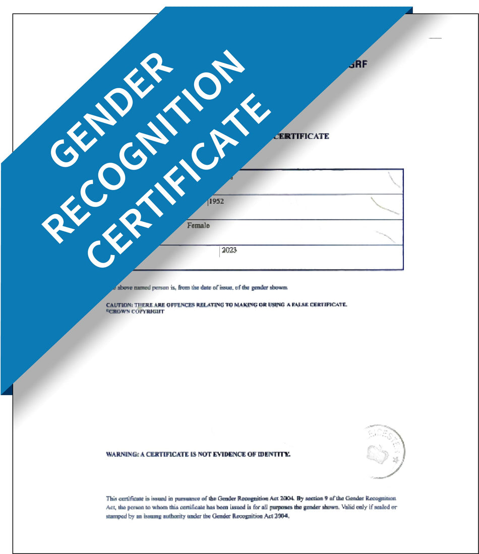 Gender Recognition Certificate – Express Apostille Service