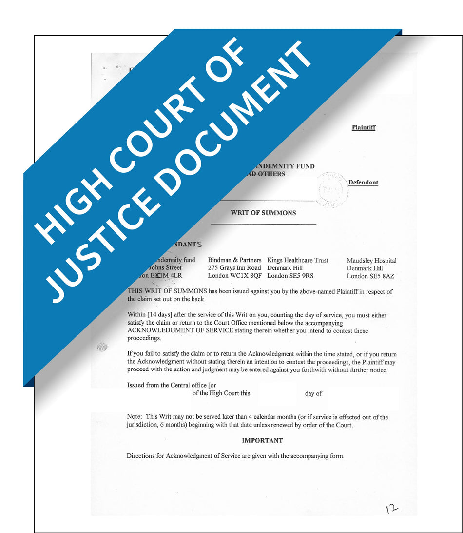 High Court of Justice Document – Express Apostille Service