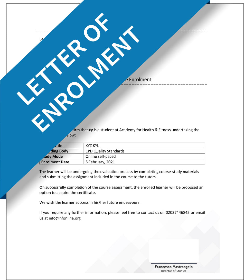 Letter of Enrolment – Express Apostille Service