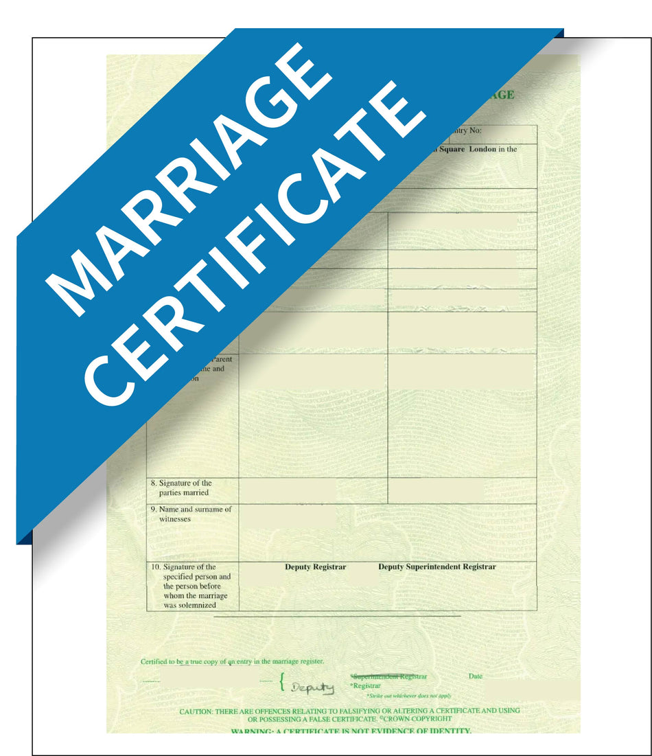 UK Marriage Certificate – Express Apostille Service