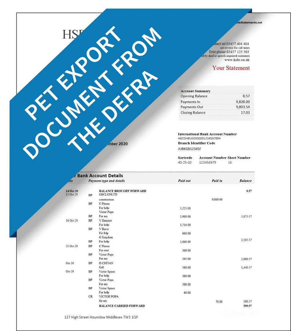 Pet Export Document from the DEFRA – Express Apostille Service
