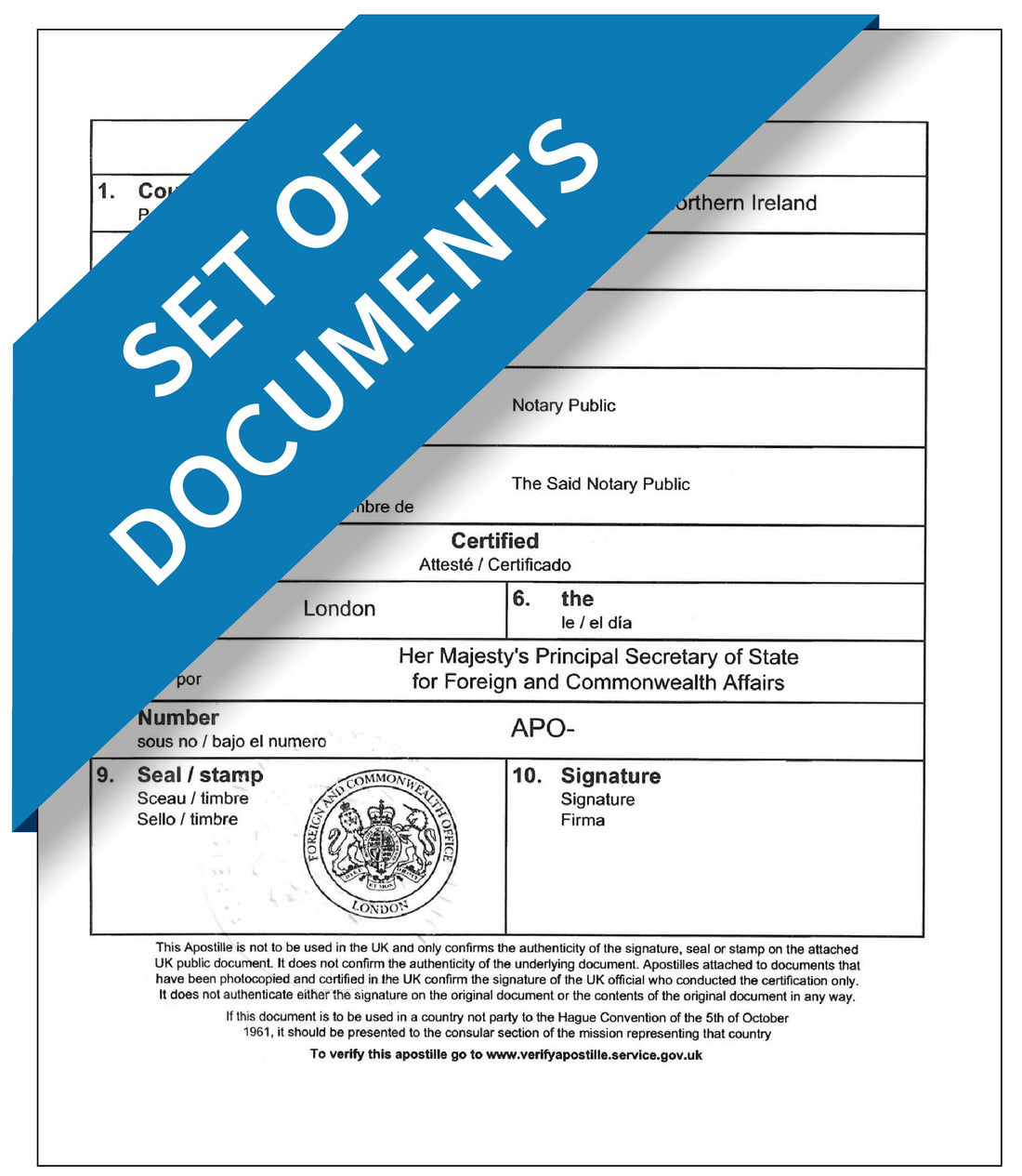 Apostille for Sets of Documents – The Hague Apostille