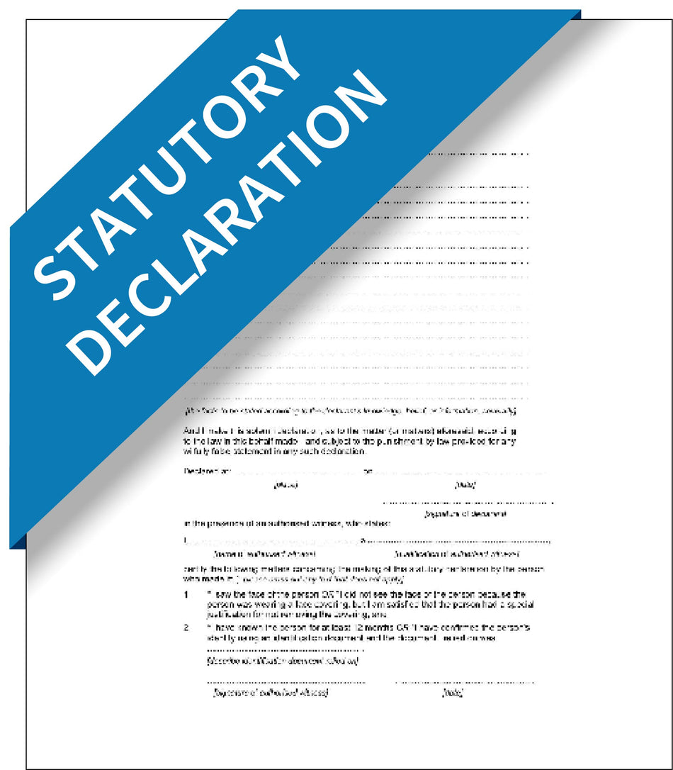 Statutory Declaration – Express Apostille Service