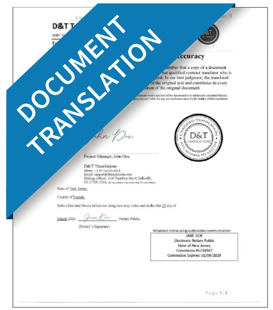 Translated Documents - Express UK Apostille