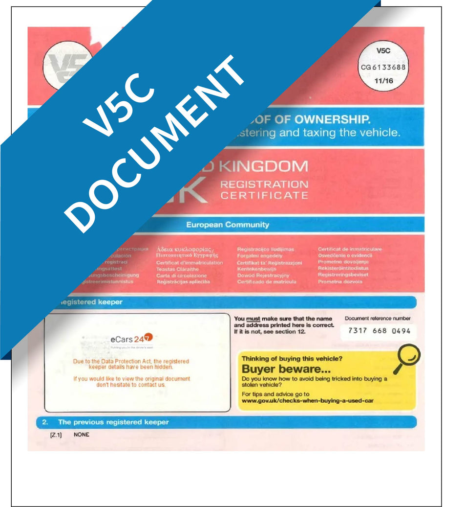 V5C document – Express Apostille Service